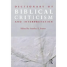 Dictionary of Biblical Criticism and Interpretation