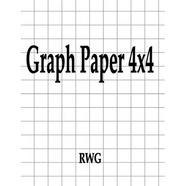 Graph Paper 4x4: 150 Pages 8.5" X 11"