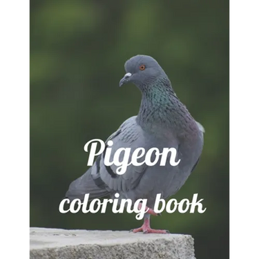 Pigeon coloring book: A Coloring Book of 35 Unique Stress Relief pigeon Coloring Book Designs Paperback