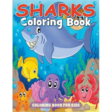 Sharks Coloring Book: Coloring Book for Kids