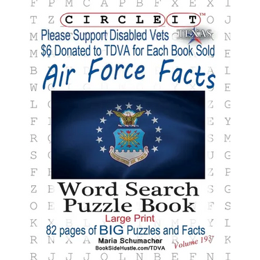 Circle It, Air Force Facts, Word Search, Puzzle Book