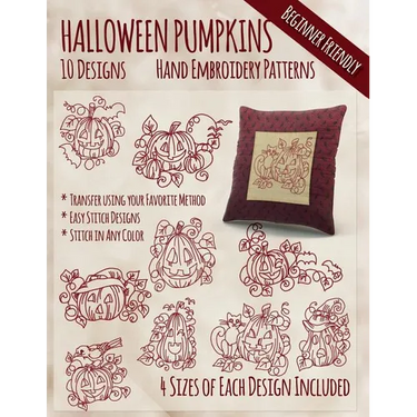 Halloween Pumpkins Hand Embroidery Patterns