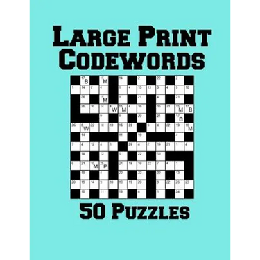 Large Print Codewords: 50 Puzzles
