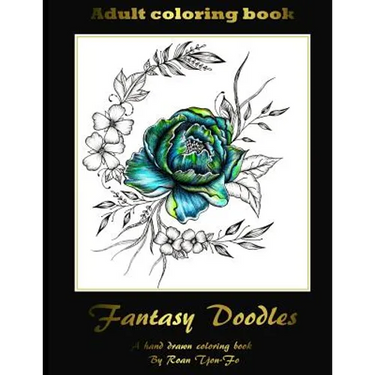 Fantasy Doodles: Adult colouring book