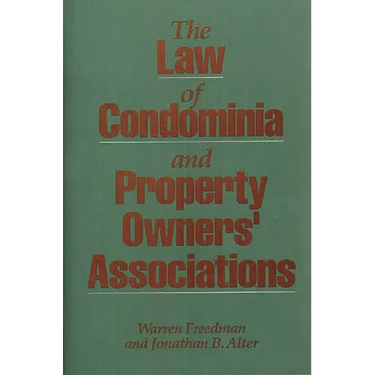 The Law of Condominia and Property Owners' Associations