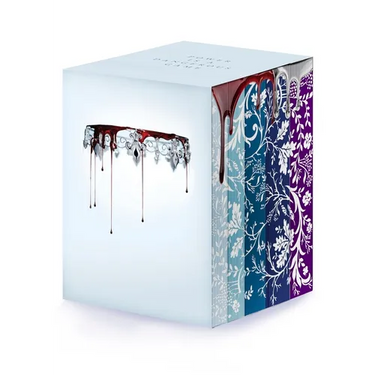 Red Queen 10th Anniversary Deluxe 5-Book Box Set with Stenciled Edges: Red Queen, Glass Sword, King's Cage, War Storm, Broken Throne