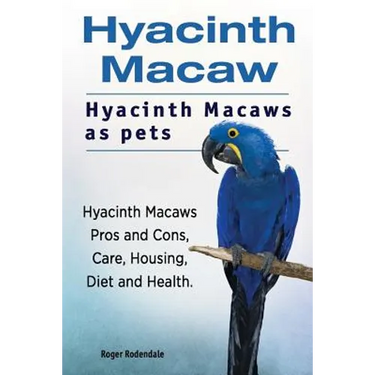 Hyacinth Macaw. Hyacinth Macaws as pets. Hyacinth Macaws Pros and Cons, Care, Housing, Diet and Health.