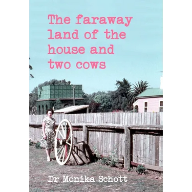 The faraway land of the house and two cows