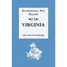 Revolutionary War Records, Virginia