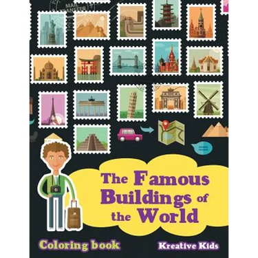 The Famous Buildings of the World Coloring Book