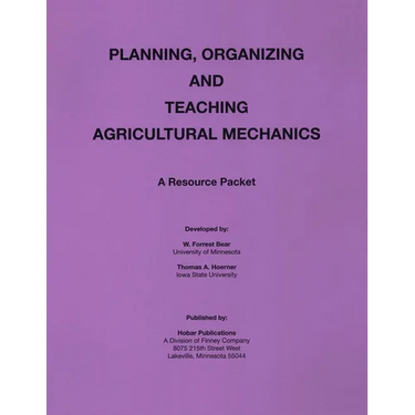 Planning Organization and Teaching Agricultural Mechanics