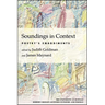 Soundings in Context: Poetry's Embodiments