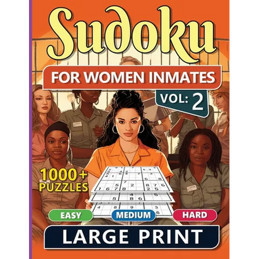 1000 Sudoku For Women Inmates Vol 2: Easy, Medium & Hard Puzzles For Adults With Solutions, Fun And Brain-challenging Puzzle Activity, Puzzlers Books