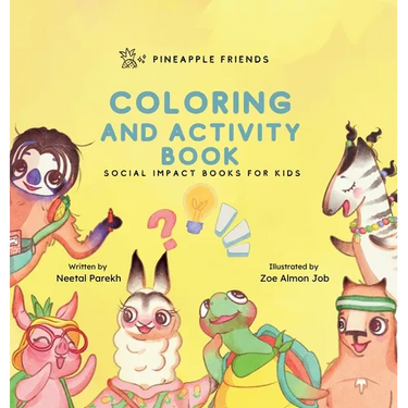 Pineapple Friends Coloring and Activity Book: Series Book 4
