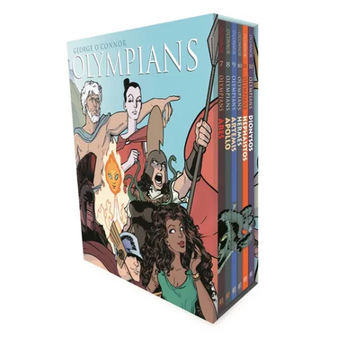 Olympians Boxed Set Books 7-12: Ares, Apollo, Artemis, Hermes, Hephaistos, and Dionysos