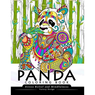 Panda Coloring Book: Stress-relief Coloring Book For Grown-ups, Adults (Animal Coloring Book)