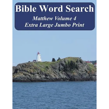 Bible Word Search Matthew Volume 4: King James Version Extra Large Jumbo Print