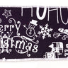 Black and White Christmas Sentiment Ribbon (Set of 2)