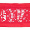 Red and White Christmas Sentiment Ribbon (Set of 3)