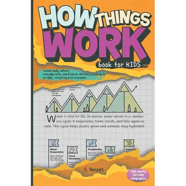 How Things Work Book for Kids: Human Body, Nature, Everyday Tech, Machines & Vehicles, Buildings & Bridges, Recycling & Environment