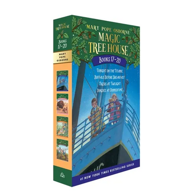 Magic Tree House Books 17-20 Boxed Set: Tonight on the Titanic; Buffalo Before Breakfast; Tigers at Twilight; Dingoes at Dinnertime