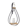 Hanging Bottle Vase in Teardrop Frame (Set of 2)