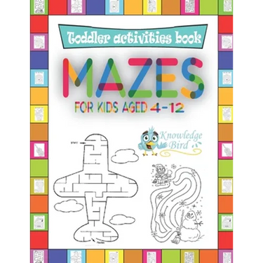 MAZES For Kids Aged 4-12: An Amazing Maze Activity Book For Kids 4-12 years old. (Easy and Medium).