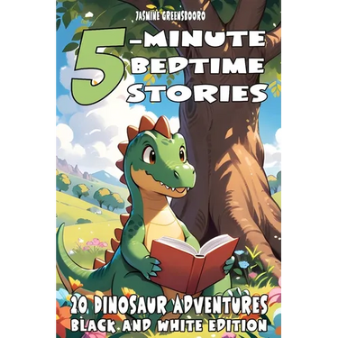 5-Minute Bedtime Stories 20 Dinosaur Adventures: Short and Exciting Dinosaur Tales for Kids - Featuring T-Rex, Triceratops, Velociraptor & More to Spa