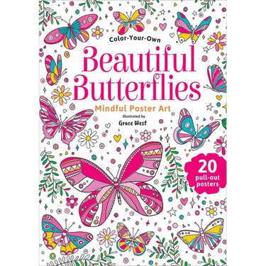 Beautiful Butterflies: Color-Your-Own Mindful Poster Art