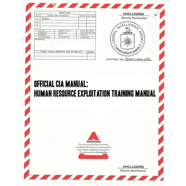Official CIA Manual: Human Resource Exploitation Training Manual