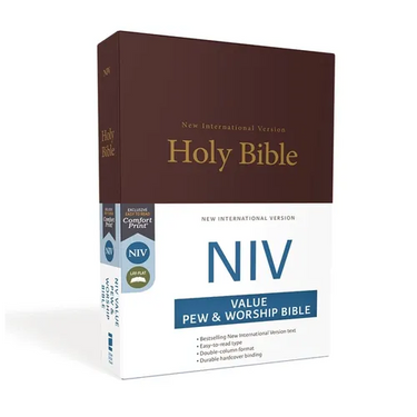 NIV, Value Pew and Worship Bible, Hardcover, Burgundy