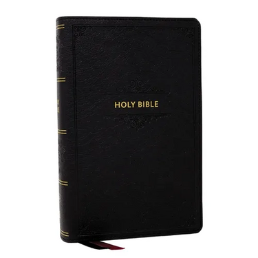 KJV Personal Size Large Print End-Of-Verse Reference Bible, Black Leathersoft, Red Letter, Comfort Print (Thumb Indexed)