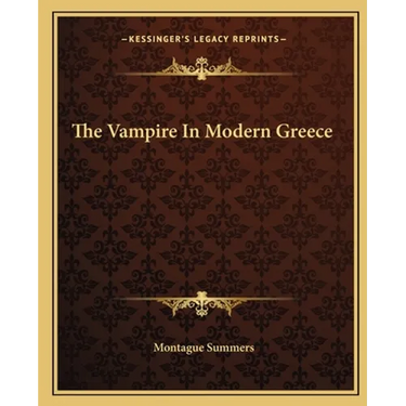 The Vampire In Modern Greece