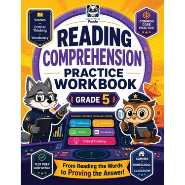 Reading Comprehension Grade 5 Practice Workbook: Fun & Interactive Common Core Worksheets with Stories, Critical Thinking Exercises, and Vocabulary Bu