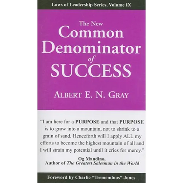 The New Common Denominator of Success