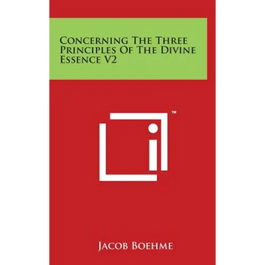 Concerning The Three Principles Of The Divine Essence V2
