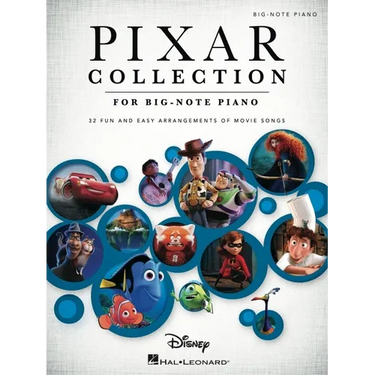 Pixar Collection: 32 Songs from Contemporary Animated Classics Arranged for Big-Note Piano with Lyrics
