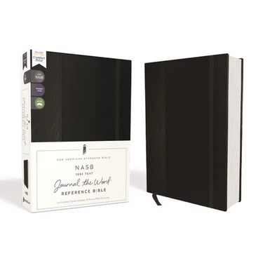 Nasb, Journal the Word Reference Bible, Hardcover, Black, Elastic Closure, Red Letter Edition, 1995 Text, Comfort Print: Let Scripture Explain Scriptu
