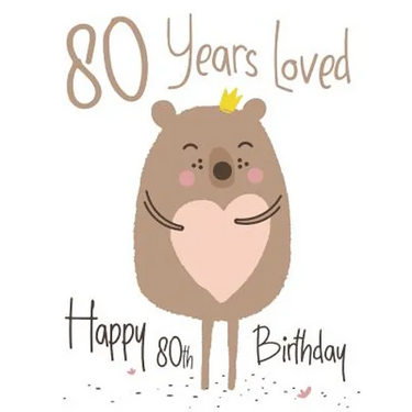 Happy 80th Birthday: 80 Years Loved, Show Your Love and Say Happy Birthday with this Adorable Large Print Address Book. Way Better Than a Birthday Car