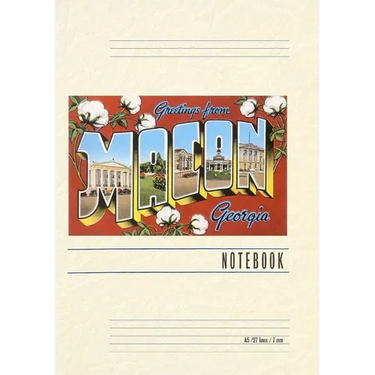 Vintage Lined Notebook Greetings from Macon