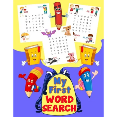 My First Word Search: Fun First Words with Illustrations for kids 4-6