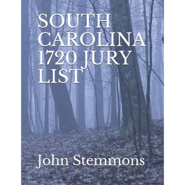 South Carolina 1720 Jury List