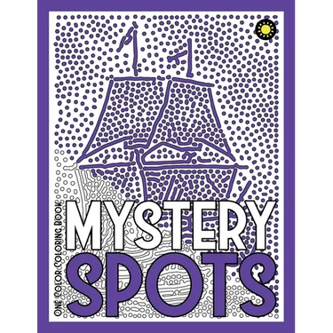 MYSTERY SPOTS One Color Coloring Book: 30 Hidden Pictures for Color Relaxation