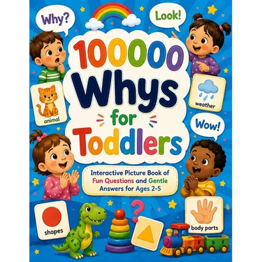 100000 Whys for Toddlers: Interactive Picture Book of Fun Questions and Gentle Answers for Ages 2-5