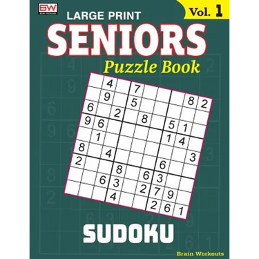 SENIORS Puzzle Book: SUDOKU, Specially designed for adults