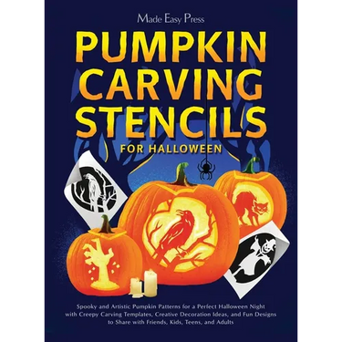 Pumpkin Carving Stencils for Halloween: Spooky and Artistic Pumpkin Patterns for a Perfect Halloween Night with Creepy Carving Templates, Creative Dec