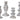 White Washed Stone Candle Holder (Set of 4)