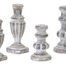 White Washed Stone Candle Holder (Set of 4)