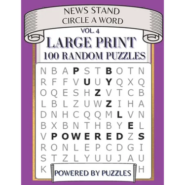 News Stand Circle a Word Vol.4: Large Print 100 Random Puzzles