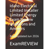 Idaho Electrical Limited Installer Limited Energy Exam Review Questions and Answers